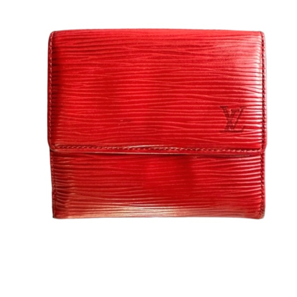 Louis Vuitton Epi Red Short Wallet Luxury Authentic